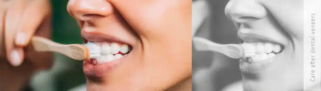 تصویر یک فرد در حال مسواک زدن 